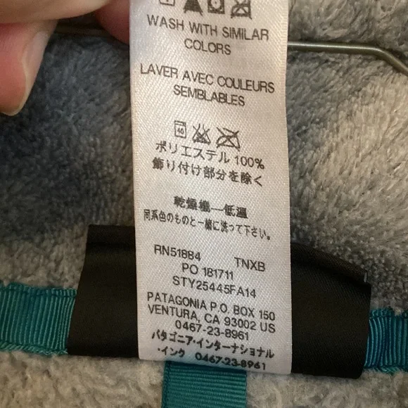 Patagonia Women's Retro Pile Fleece Vest size L large blue gray - Picture 5 of 7